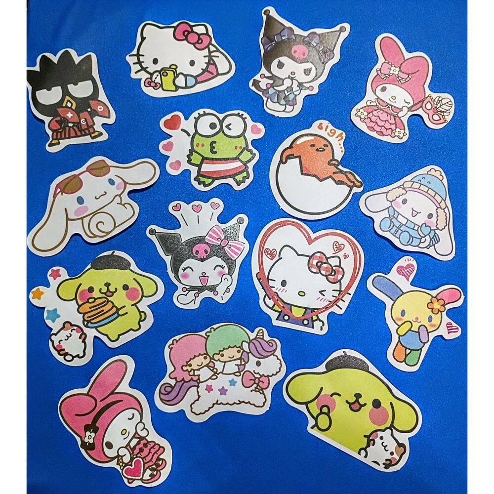 Sanrio Stickers – Hello Kitty, Kuromi & Friends – 5pc Bundle
